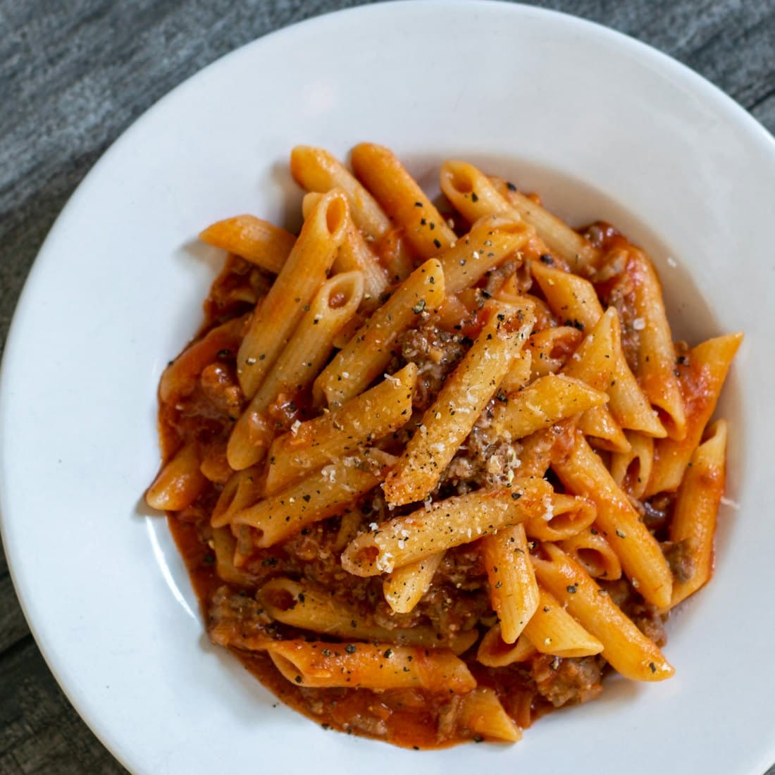 Piatto di pasta fatta in casa